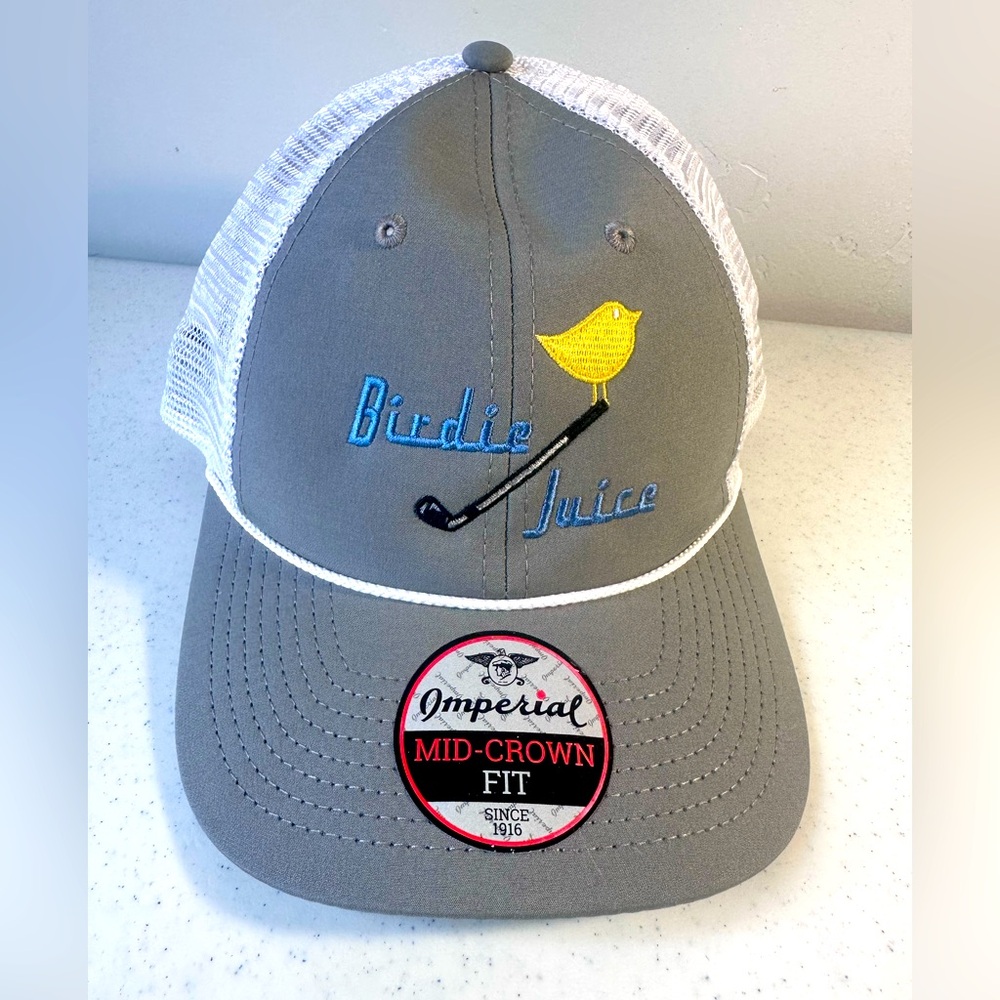 IMPERIAL 1916 Gray and White Birdie Juice Mid Cap